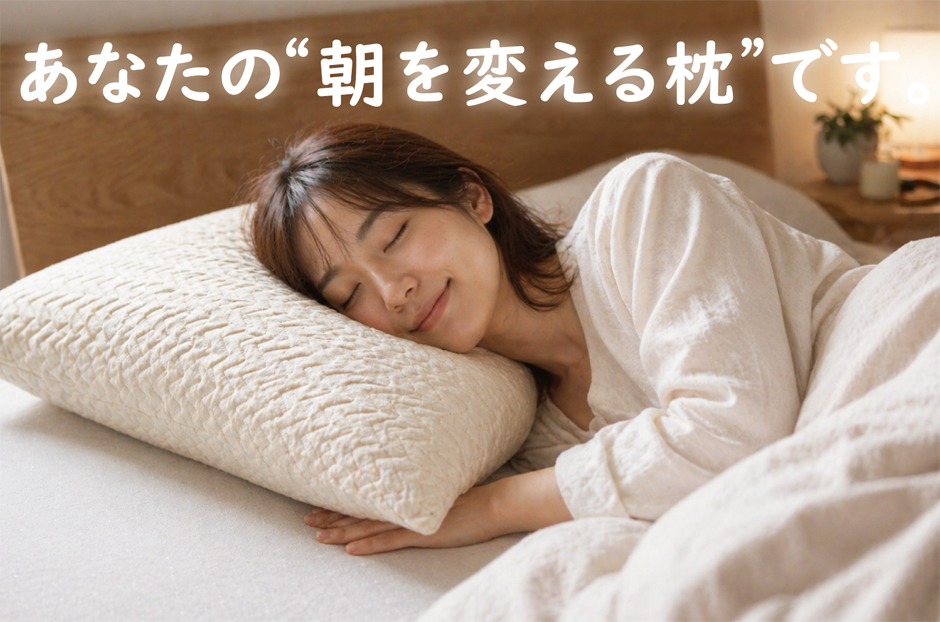 あなたの朝を変える枕です。