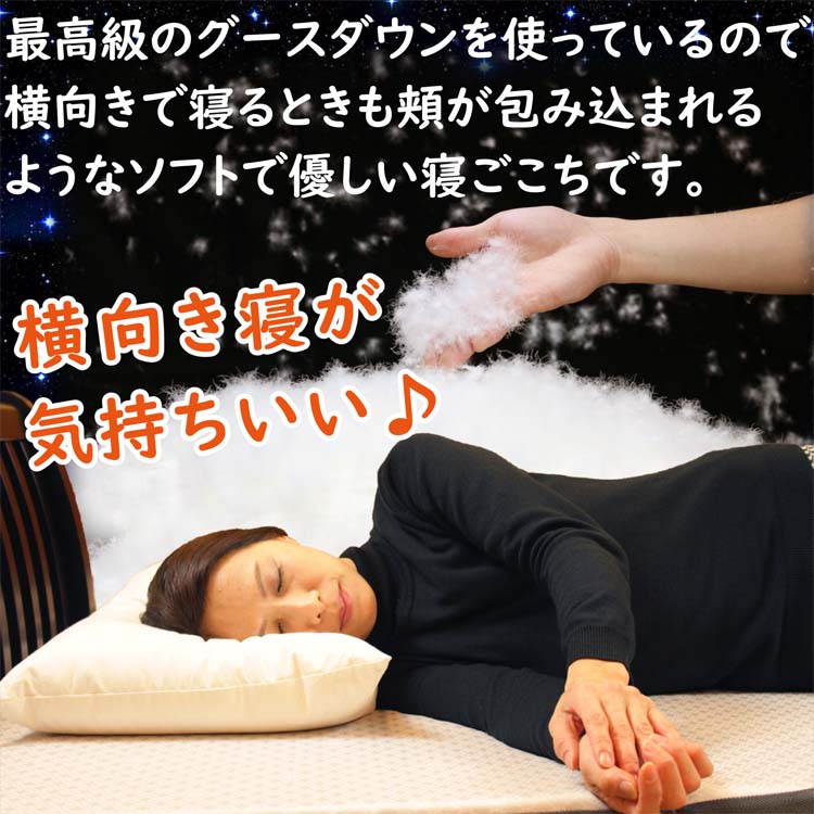 仰向けでも横向きでも気持ちいい枕です。