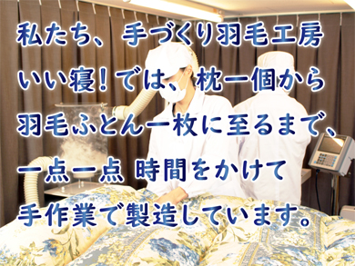 手づくり羽毛工房いい寝 厳選5