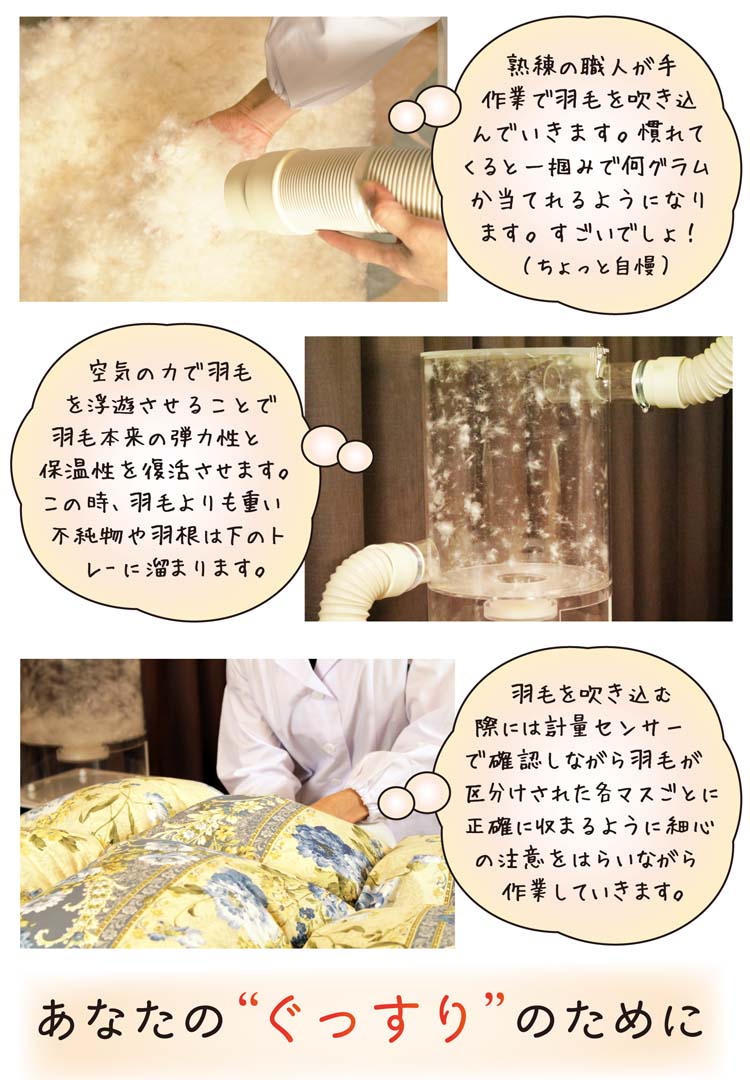 一つ一つの工程を丁寧に行っています。
